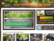 Tablet Screenshot of foodrising.org